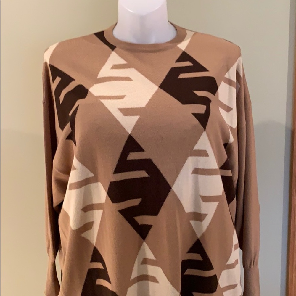 Sweater and knit slacks set